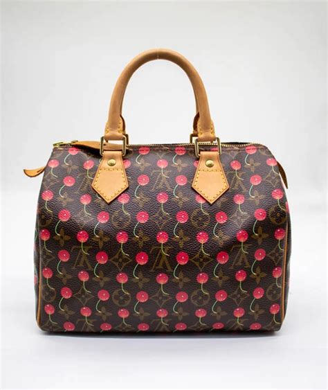 LOUIS VUITTON Monogram Cherry Speedy 25 Hand Bag 